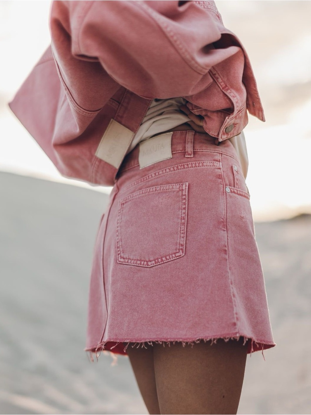 Zara Pink Denim Shorts